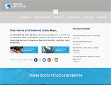 Tablet Screenshot of fundacionjuntosmejor.com
